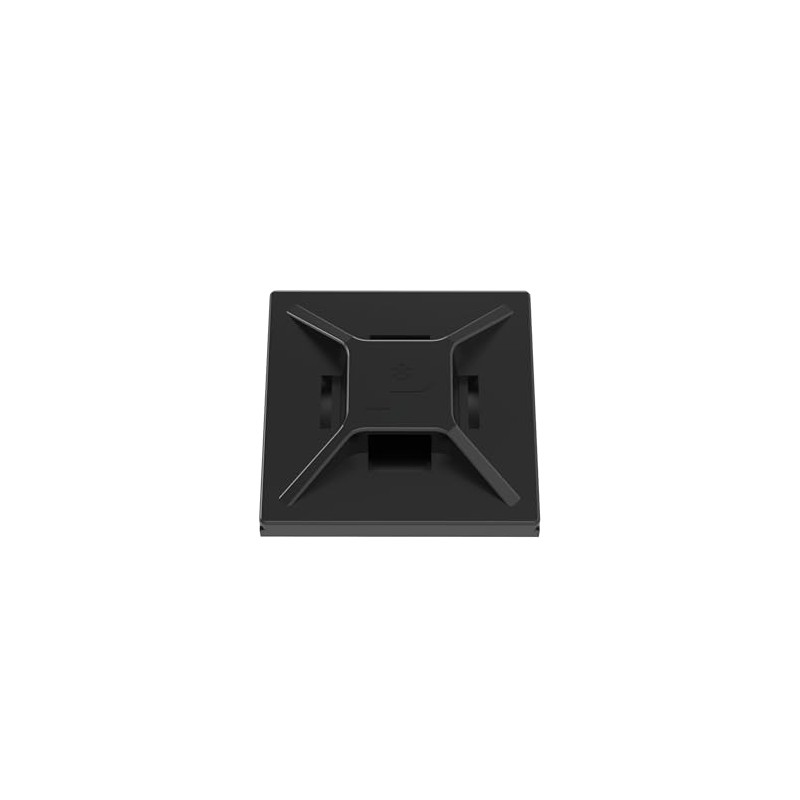 パンドウイット マウントベース アクリル系粘着テープ付き 耐候性黒 100個入り ABMM-AT-C0