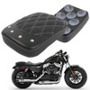 Motorcycle Rectangular Pillion Passenger Pad Seat 8 Suction Cup Rear