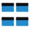 Durable Felt Edge Wrap Wrapping Cleaning Scraper 4" Squeegee Tool