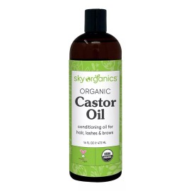 Sky Organics Cielo Organics Aceite De Ricino Orgánico 100% 473 Ml