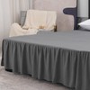 TSUTOMI Bed Skirt King Size Ruffled Bed Skirt with Split