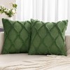 MIULEE Spring Decorative Throw Pillow Covers Moss Green 20x20 Inch