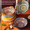 Bohemia Large Bowls with Handle, 40 oz Ceramic Soup Bowl