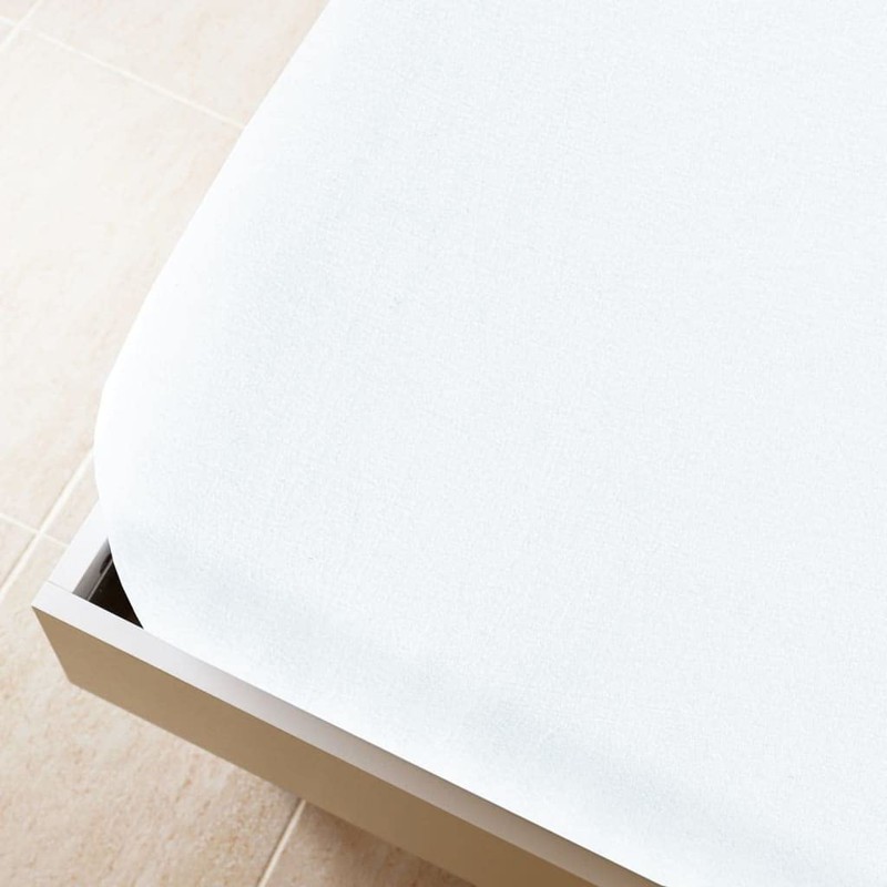 vidaXL Fitted Sheet Pack of 2 Jersey White 140 x