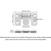 Furniture Flush Mount Bracket- 4pcs Interlocking Flush Mount Pictures Frame