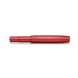 Kaweco AL SPORT Gel/Ballpoint Pen Deep Red I Pen Including 0.7 mm Rollerball Pen Refill in Classic Design with Ceramic Ball I Premium Aluminium Gel Roller 13 cm