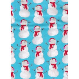 Freckle + Lollie - Best In Snow-Man  Quilting And Crafting Fabric