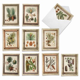 The Best Card Company - 10 Boxed Note Cards Blank (4 x 5.12 Inch) - Bulk Assorted Cards, Vintage Pictures - Pining for You M6462OCB