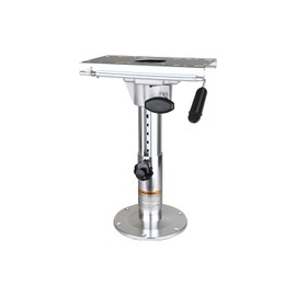 TRAZIVO Boat Seat Pedestal with Slide, Aluminum Adjustable Height from 13" to 19" Locking Boat Seat Pedestals