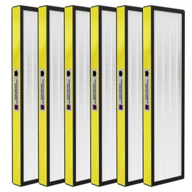 GoKBNY 6-Pack True FLT5000 FLT5250PT FLT5111 HEPA Replacement Filter C, Compatible with G-Guardian Purifier AC5000, AC5000E, AC5250PT, AC5350B, AC5350BCA, AC5350W, AC5300B, CDAP5500B, AP2800CA