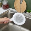 SASHA SQUARE Nylon Fine Mesh Strainer With Squeezing Stick, Mess-Free