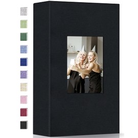Popotop Photo Album 4x6-300 Photos Linen Cover Photo Books with 300 Horizontal Pockets,Slip-in Picture Albums for Family Wedding Anniversary Baby Vacation Pictures