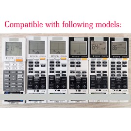 Replacement for Mitsubishi Electric Air Conditioner Remote Control MSZ-FS06NA MSZ-FS09NA MSZ-FS12NA MSZ-FS15NA MSZ-FS18NA MSZ-FS18NA2 MSZ-FH06NA MSZ-FH09NA MSZ-FH12NA MSZ-FH15NA MSZ-FH18NA MSZ-FH18NA2