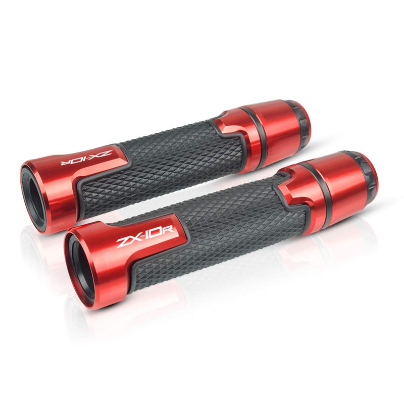 7/8'' 22mm Motorcycle CNC Aluminum Powersports Handlebar Grips with Grip