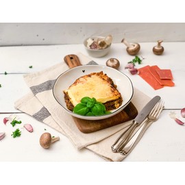 PASTAZEIT Organic Red Lentils Lasagna Sheets Gluten-Free - Protein Lasagna Plates Made of Organic Red Lentils - Low Carb Lasagna Pasta Dough Sheets - Handmade, Vegan (6 x 250 g)