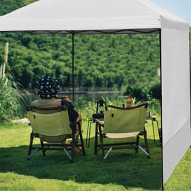 Canopy Sunwall, Sidewalls for Canopy Camping Tent, Sun Shade and Waterproof Protection Pop Up Gazebos, Tent Sidewalls Outdoor Garden(Grey,200x300cm)