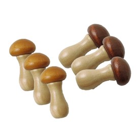 speed mao Natural Wood, Cute, Mushroom Shape, Chopsticks Rest, Calatory, 2 Colors, Set of 6
