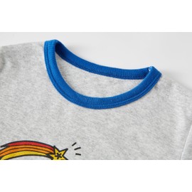 SOIBEEN Pyjamas for Boys Dinosaur Sleepwear Cotton Toddler Clothing Kids Sleepwear Long Sleeve PJs Set 4-Piece Outfit 1-12 Years, Level, room