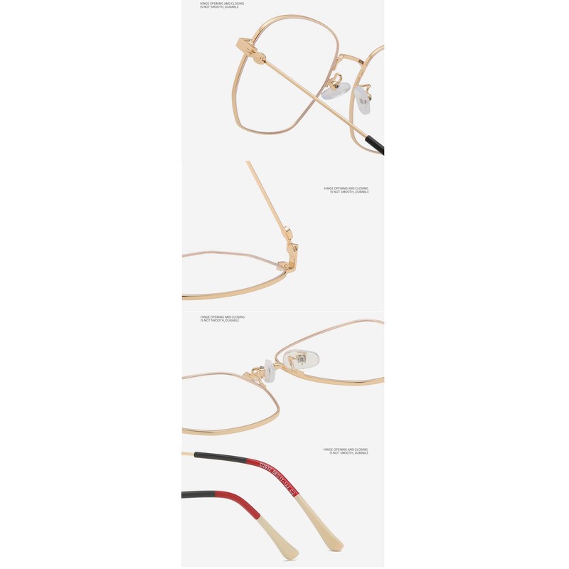 DAUCO Blue Light Filter Glasses Rectangular Glasses with Blue Light