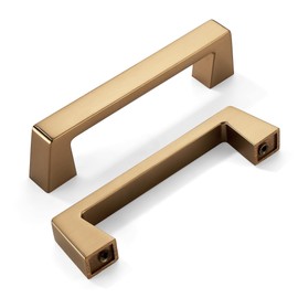 khtumeware 10 Pack 3.75 Inch(96mm) Kitchen Cabinet Handles,Champagne Bronze Cabinet Pulls Kitchen Cabinet Hardware, Furniture Pulls for Bathroom Cupboard Drawer Handles Dresser Pulls