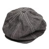 Kojima Jeans RNB-986 Newsboy Hat, Made in Japan, purple, (indigo)