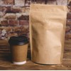 50 Pack Kraft Coffee Bags with Zipper Lock, High Barrier