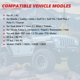 ZDKK Turbo Wastegate Actuator Fits for Seat Skoda 1.2T for Seat Ibiza V/Leon II/Altea/Toledo 03F145725G, 03F145725