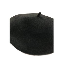 MAYMII Wool Black Beret Hat - French Beret -Solid Color Beret Cap for Women Girls