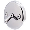 Westbrass 3-1/8" Two-Hole Trip Lever Overflow Face Plate and Screws,