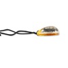REALBUG Black Scorpion Necklace, Amber, Large
