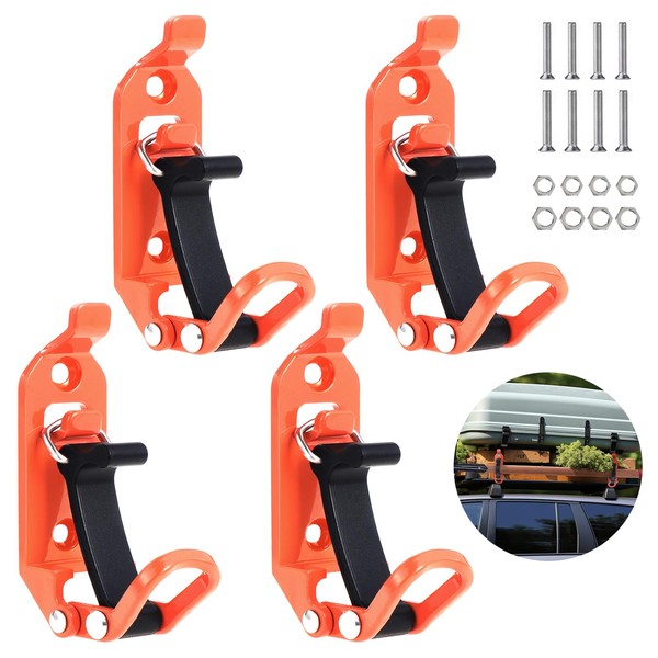 Moendergo Pack of 4 Shovel Holders for Roof Racks, Holder