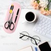 4 Pack Manicure Tools Storage Trays Pink Oval Dish Storage