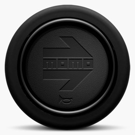 MMOMO Horn Button [Arrow Black Leather] MOMO ARROW Black Leather (No Center Ring) HB-24