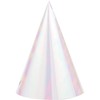 Trendware Iridescent Party Hats, 24 Count