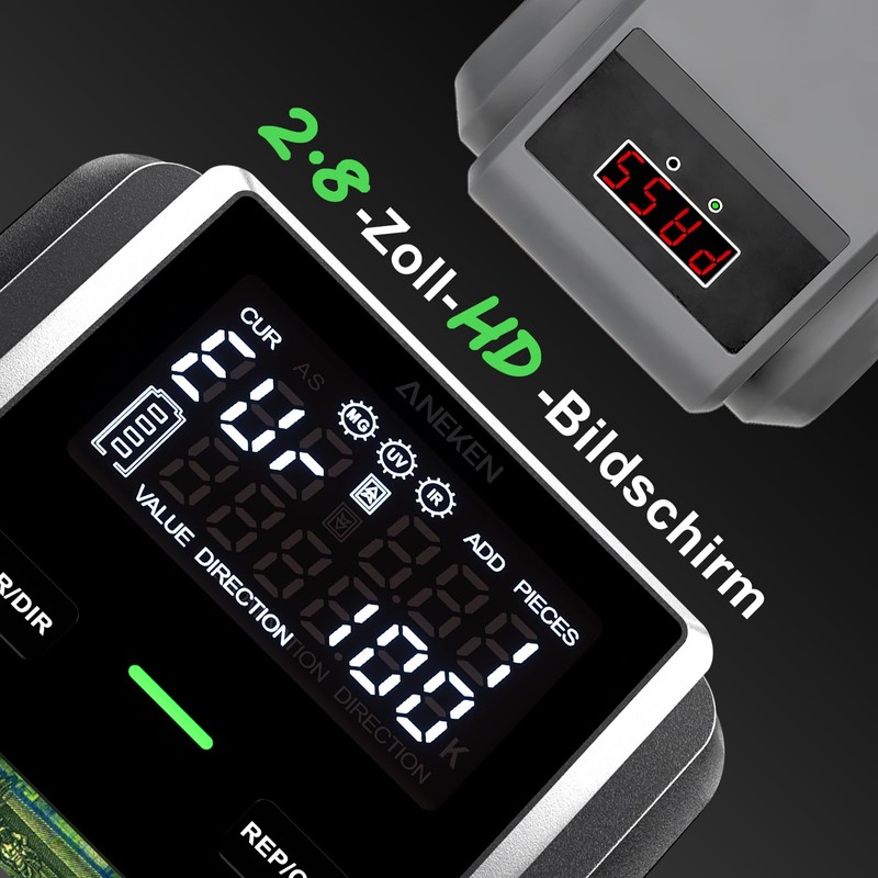 Aneken AL-139 Money Checker with 2.8 Inch Digital Screen, Counterfeit