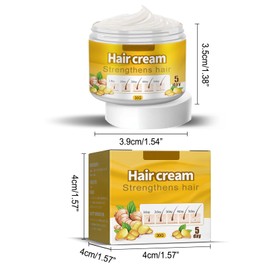Dyceittdia 2pcs Ginger Hair Growth Care Balm, Ginger Hair Growth Conditioner, Ginger Hair Cream, Moisturising & Smoothing, Hair Thickening Hair Growth Cream, 2 Pieces x 30 g, Hair2