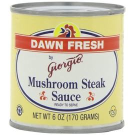 Giorgio Dawn Fresh Mushroom Steak Sauce, 6-Ounce (Pack of 12)