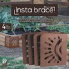Bloom 11021BL Sun Instabrace Flower Garden Bed Corners, 9.5 Brown