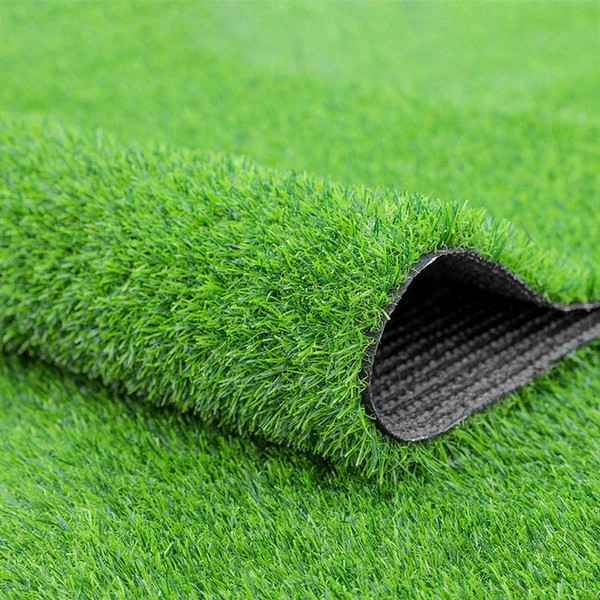 Fasmov Green Artificial Grass Rug Grass Carpet Rug 3.2' x 6.5', Realistic Fake Grass Deluxe Turf Synthetic Turf Thick Lawn Pet Turf -Perfect for Indoor/Outdoor