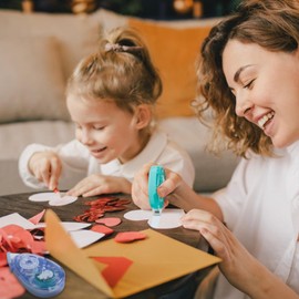 4 Pack Double Sided Tape Roller, Scrapbook Supplies, Double Sided Tape for Crafts, Tape Dispenser, Double-Sided Adhesive Tape Runner for Scrapbooking Kit