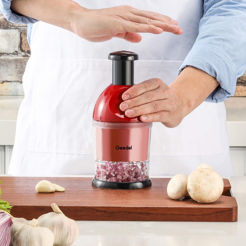 Manual Chopper, Garlic Onion Slap Chopper for Kitchen, Easy to