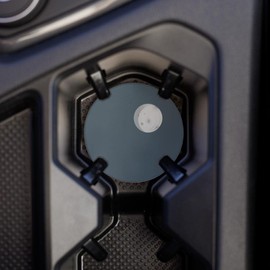 Mercury, Joyride Home Decor, Single Ceramic Car Coaster, 2.65-inch Individual Circle Coaster, Vehicle Accessory, Keeps Car Cup Holder Clean, Express Your Style.