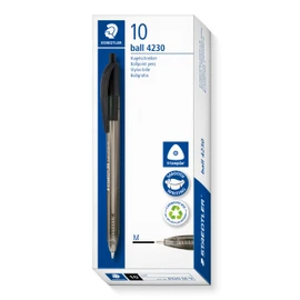 STAEDTLER 4230 M-9 Retractable Rainbow Ballpoint Pen - Black (Box of 10)