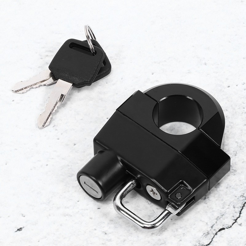 25mm 1in Motorcycle Handlebars Helmet Lock Anti Theft Security Padlock