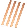 4 PCS Flat Copper Bars - C110 Copper Bus Bar,