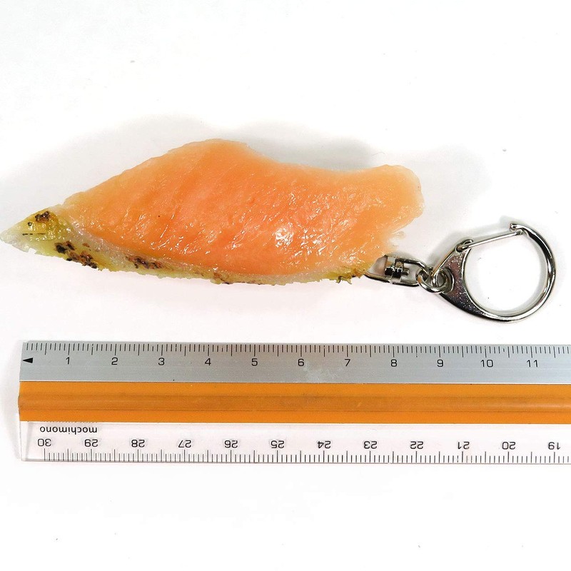 Food Sample Key Chain, Broiled Salmon Nigiri Sushi, 255 OK