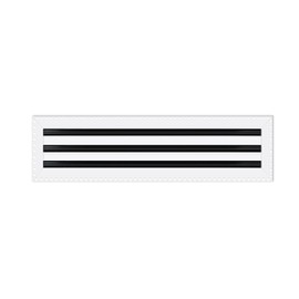 BUILDMART - 24x6 Mud in Air Vent Cover - Drywall Mud-in White Air Vent - Mud Linear Slot Diffuser - Register Grille for Ceiling and Walls - Texas Buildmart