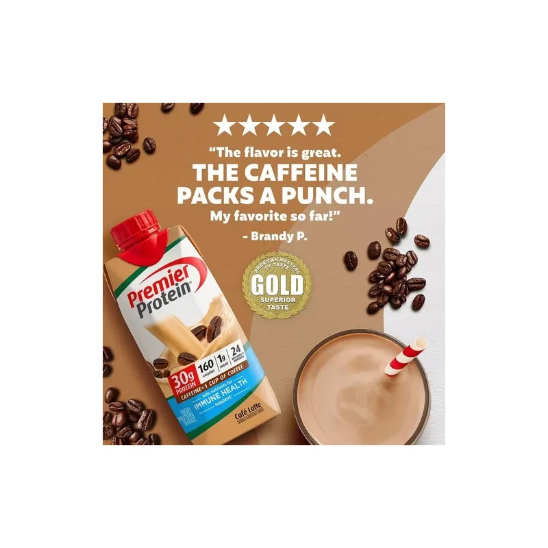 Premier Protein Café Latte Café Latte Pack/15 Malteadas