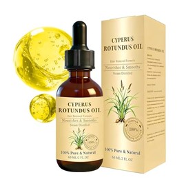 Cyperus Rotundus Oil for Hair Removal, Moisturises Soothes the Skin, Reduces Body Hair Growth, 100% Pure Natural Oil to Reduce Body Hair Growth, 60 ml (Unscented)