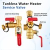 3/4 Inch GUOFIS IPS Tankless Water Heater Valve Kit with
